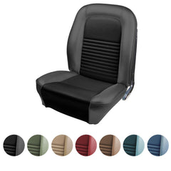 1967 FORD MUSTANG COUPE SPORTS SEATS UPHOLSTERY TMI - BLACK