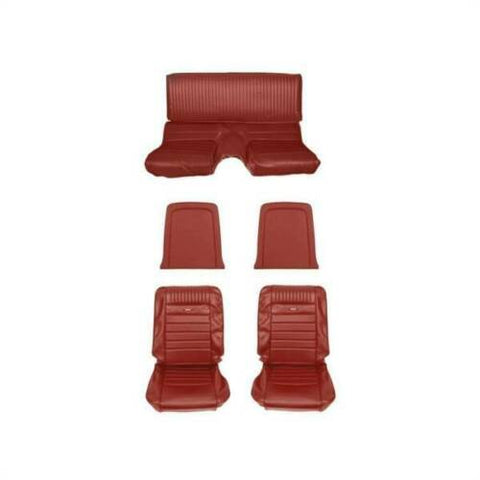 1965 FORD MUSTANG FASTBACK PONY UPHOLSTERY - BRIGHT RED