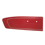 1964 - 1965 FORD MUSTANG STANDARD DOOR PANELS - BRIGHT RED