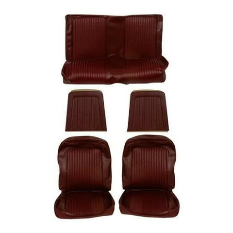 1968 FORD MUSTANG COUPE STANDARD UPHOLSTERY TMI - DARK RED