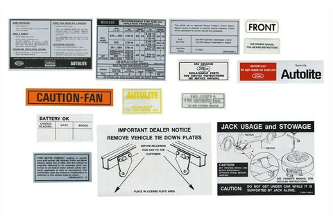 1969 Ford Mustang Decal Kit