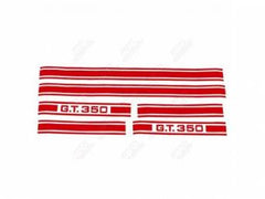 1966 - 1968 Ford Mustang Shelby GT 350 Stripe Kit Red