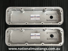 Cal Custom Reproduction Valve Covers Suit 302 351 Cleveland New