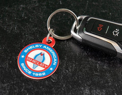 Shelby American Round Keychain