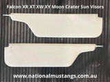 Ford Falcon XR XT XW XY GT GS White Moon Crater Sun Visors Concours