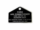 1964 -1970 Ford Mustang Air Conditioning Tag