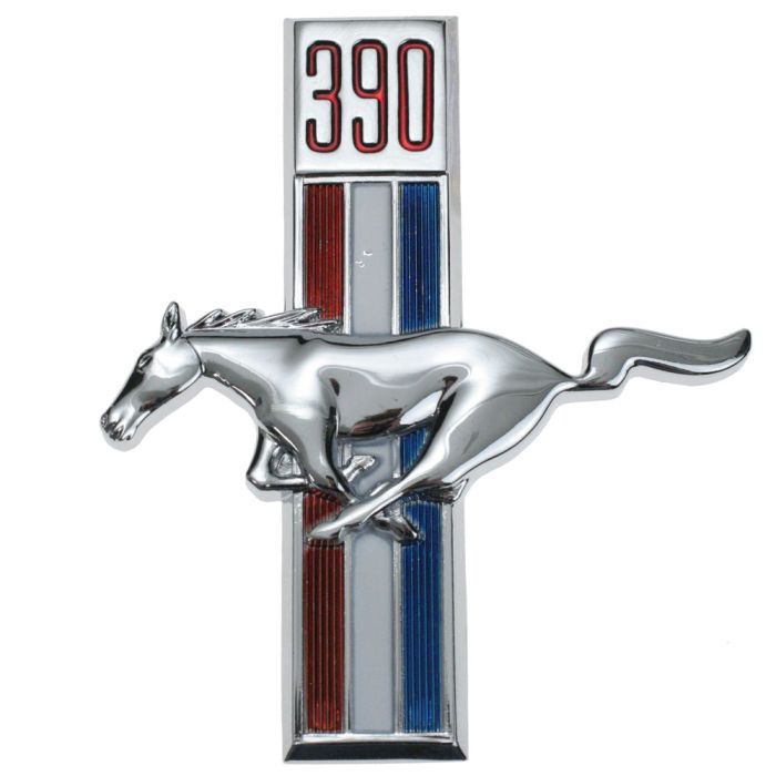 1967 - 1968 FORD MUSTANG 390 RUNNING HORSE EMBLEM LH – National Mustangs