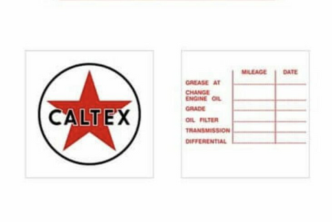 Caltex Lube Service Decal Suit Ford Fairmont Falcon XR XT XW XY XA XB GT GTHO GS