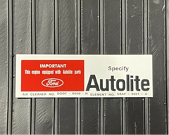 Autolite Shaker Base Decal Suit Ford Falcon XY GT GTHO Phase 3