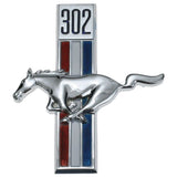 1968 FORD MUSTANG 302 RUNNING HORSE FENDER EMBLEM - LEFT