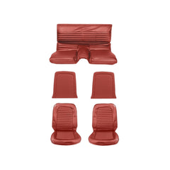 1964 - 1965 FORD MUSTANG FASTBACK STANDARD UPHOLSTERY TMI - BRIGHT RED