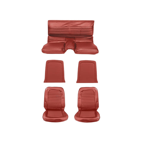 1964 - 1965 FORD MUSTANG FASTBACK STANDARD UPHOLSTERY - BRIGHT RED