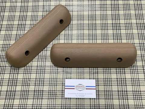 1967 FORD MUSTANG ARM REST PARCHMENT PAIR