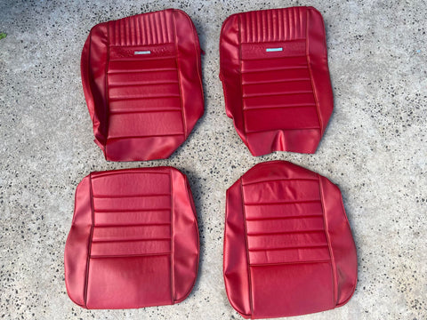 1965-1966 Ford Mustang Pony Upholstery Bright Red USED