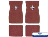 1964 - 1968 Ford Mustang Embroidered Carpet Mats Emberglo