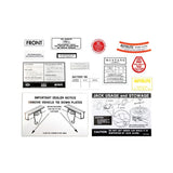 1967 FORD MUSTANG DECAL KIT