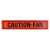 1968 1969 Ford Mustang Caution Fan Decal