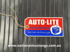 Autolite Sta-ful Battery Tag Suit Ford Fairmont Falcon XR XT XW XY XA GT GS GTHO