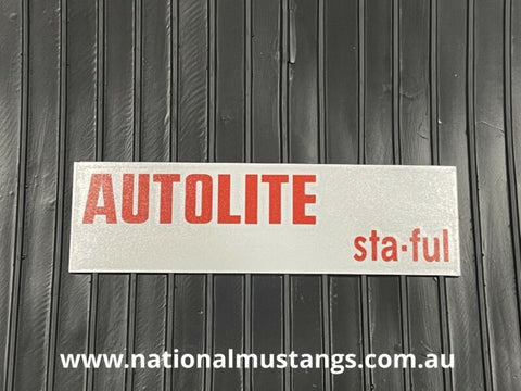 Autolite Sta-ful Battery Top Decal Suit Ford Fairmont Falcon XW XY XA GT GTHO GS