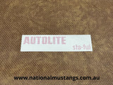 Autolite Battery Top Decal Suit Ford Falcon XR XT XW XY XA GT HO GS Mustang