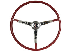 1965 Ford Mustang Standard Steering Wheel Kit Bright Red