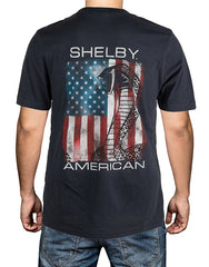 Shelby Patriotic Flag Dark Grey T-Shirt