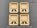 Light Saddle Door Cups Suit Ford Fairmont Falcon XW XY GT GS GTHO Set Of 4