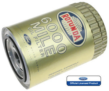 1964 - 1966 Ford Mustang Rotunda Gold 6000 Mile Oil Filter.
