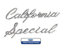 1968 Ford Mustang California Special Quarter Panel Emblem.